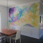 Mélange des couleurs en aquarelle