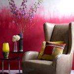 Moitié de mur en aquarelle rose