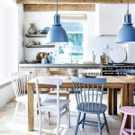cuisine rustique aux tons pastels