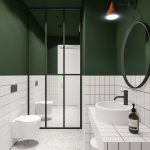 Moitié de mur vert
