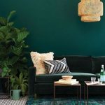 Mur vert foncé